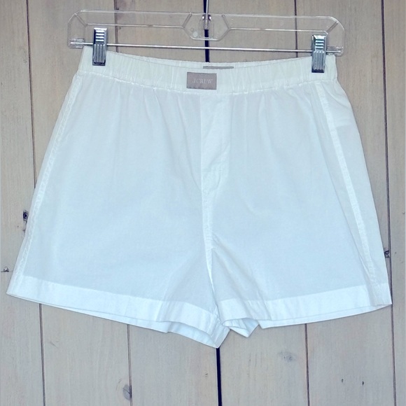 J.Crew White Poplin Boxer NWOT - Picture 3 of 9